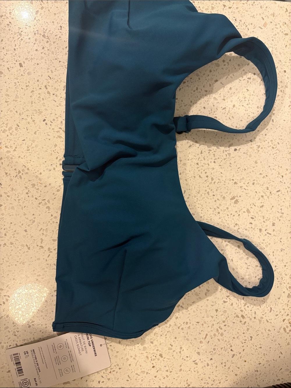 Teal Blue Bikini top
